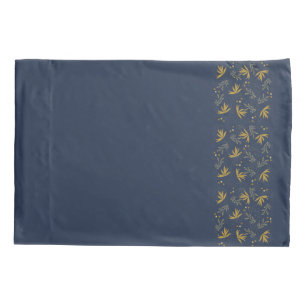 Navy Spray Reversible Pillow Case