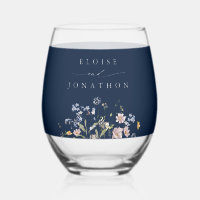 Navy Spring Wildflower Meadow Garden Wedding