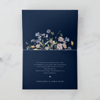 Navy Spring Wildflower Meadow Garden Wedding