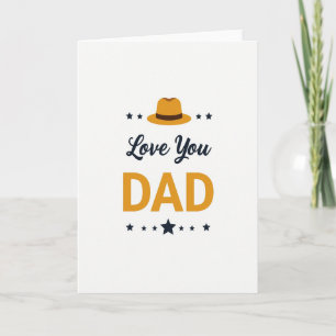 Navy Star Love You Dad Card