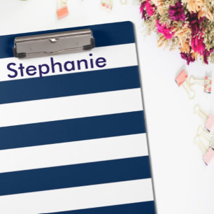 Navy Stripe Clipboard