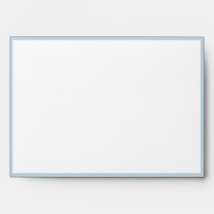 Navy Stripe with Floral Accent Wedding Envelope