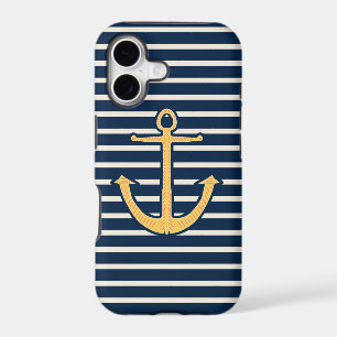 Navy Stripes Anchor