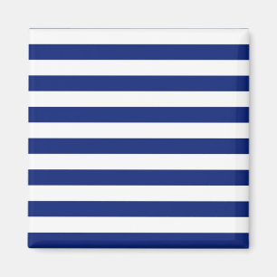 Navy Stripes Nautical Decor Magnet