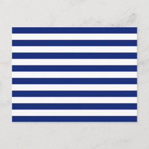 Navy Stripes Nautical Decor Postcard