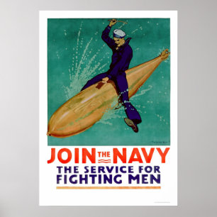 Navy, the Service for Fighting Men (US02288) Poster