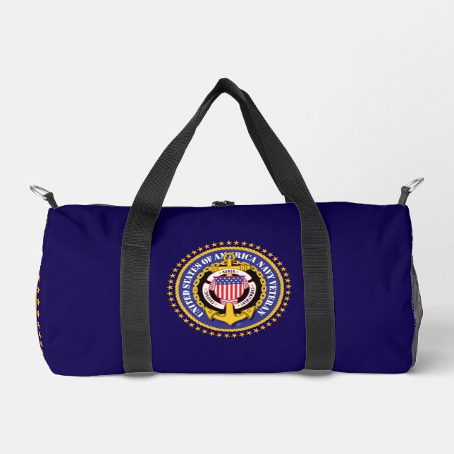 Navy Veteran Duffle Bag (Front)