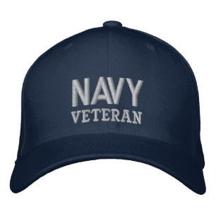 Navy Veteran Military Vet Embroidered Hat