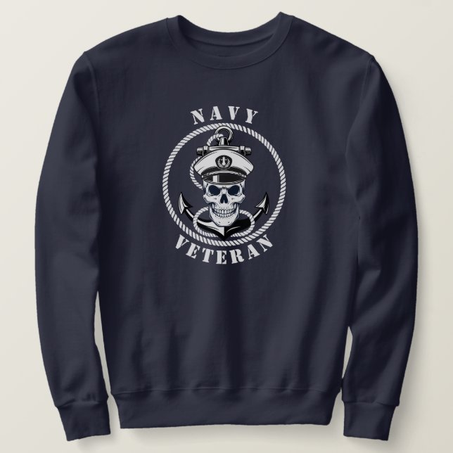 Navy Veteran Sweatshirt (Design Front)