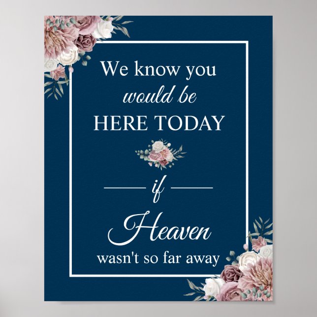 Navy We Know You Would Be Here Today Sign (Front)