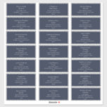Navy Wedding Guest Address Labels<br><div class="desc">These navy wedding guest address labels are perfect for your modern elegant minimalist wedding. The design features minimal contemporary font accompanied by formal calligraphy. Keep it as is,  or choose to personalise it with your own artwork or photos!</div>