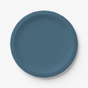 Navy Wedding Paper Plate