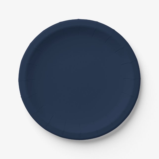 Navy Wedding   Paper Plates (Front)