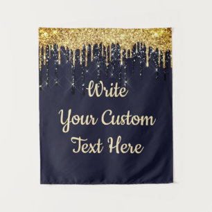 Navy Wedding Photo Booth Backdrop Anniversary Drop Tapestry