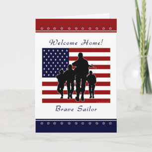 Navy - Welcome Home Sailor Greeting Card