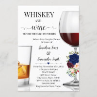 Navy whiskey and wine before I do couples shower