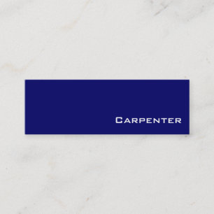 Navy white Carpenter business cards