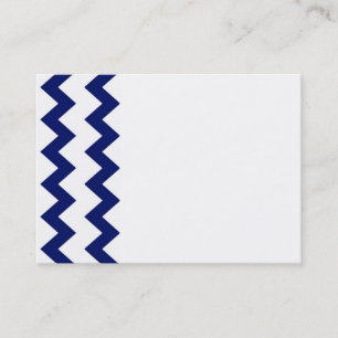 Navy White Chevrons Business Card