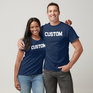 Navy & White CUSTOM T-Shirt