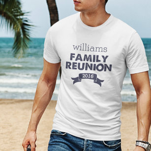 Navy & White Family Reunion Men's T-Shirt