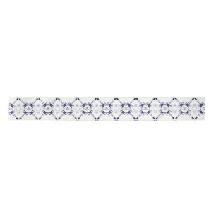 Navy White Gavel lawyer advocate Satin Ribbon