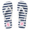 Navy & White Nautical Stripe w/ Pink Monogram