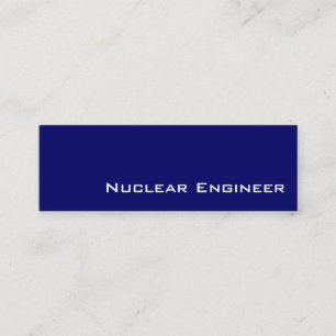 Navy white Nuclear Engineer business cards