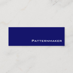 Navy white Patternmaker business cards