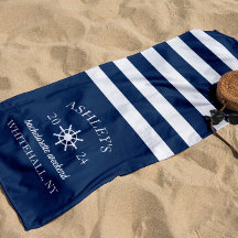 Navy & White Personalised Bachelorette Weekend