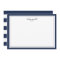 Navy & White Personalised Stationery Flat Card