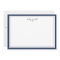 Navy & White Personalised Stationery Flat Card
