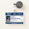 Navy White Service Dog Logo & Photo ID