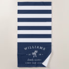 Navy & White Stripe Personalised Family Vacation