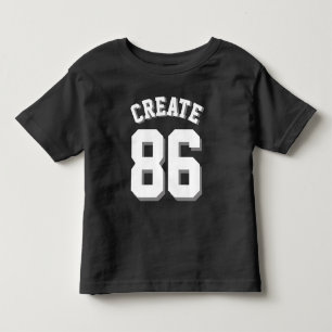 Navy & White Toddler Sports Jersey T-Shirt