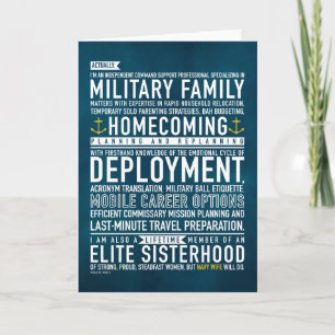 Navy Wife Will Do - Greeting Card