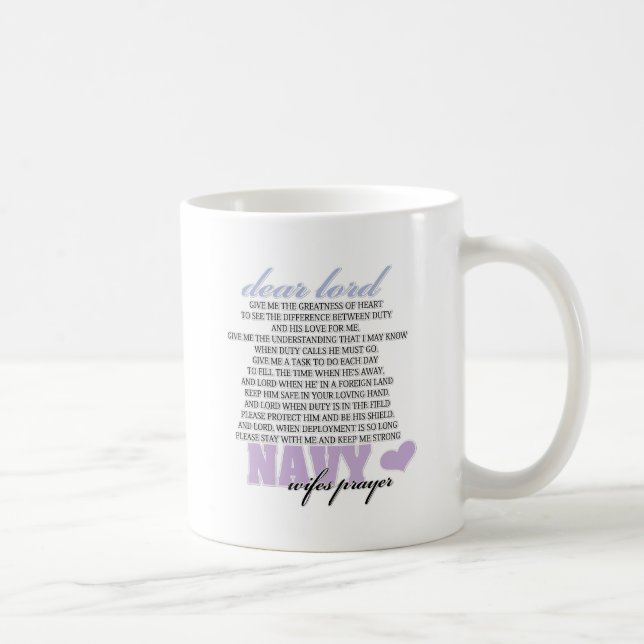 Navy Wife's Prayer Coffee Mug (Right)