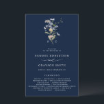 Navy Wildflower Meadow Garden Wedding Program<br><div class="desc">Capture the beauty of nature on your special day with our exquisite wildflower watercolor wedding program. Elegant, unique, and blooming with love. Use the text fields to personalise your design with your own wording and details. If you want to change the font style, colour or text placement, simply click the...</div>
