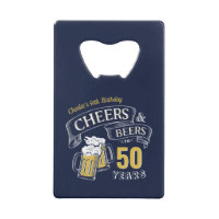 Navy Yellow Cheers And Beers Any Age Birthday