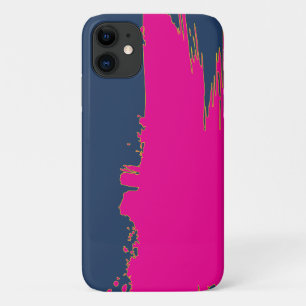 NavyBlue PinkSplash iPhone 11 Case