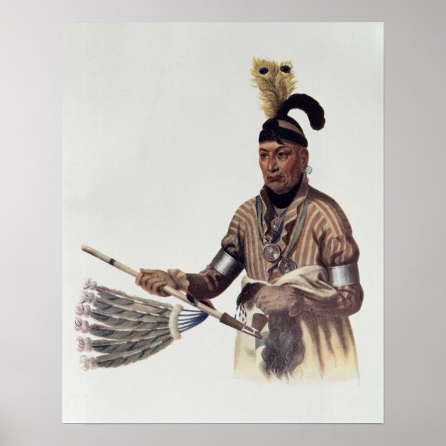 Naw-Kaw or 'Wood', a Winnebago Chief Poster (Front)