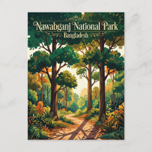 Nawabganj National Park Bangladesh Postcard