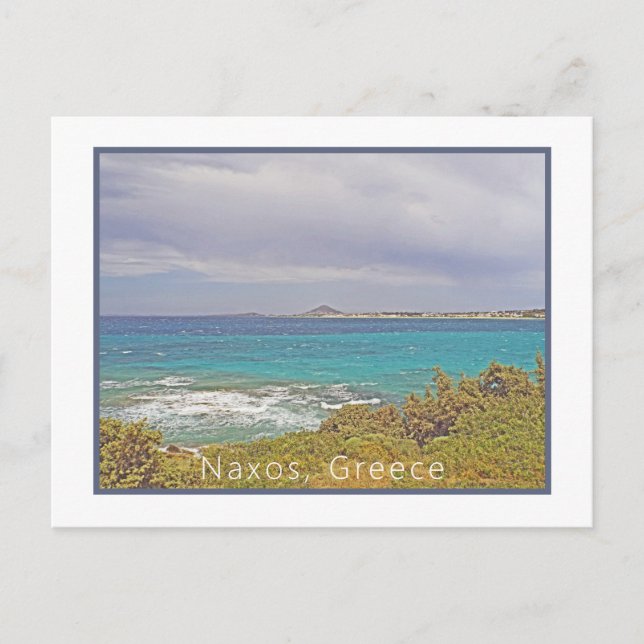 Naxos, Greece/ Beach Postcard (Front)