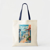 Naxos Greece Travel Art Vintage