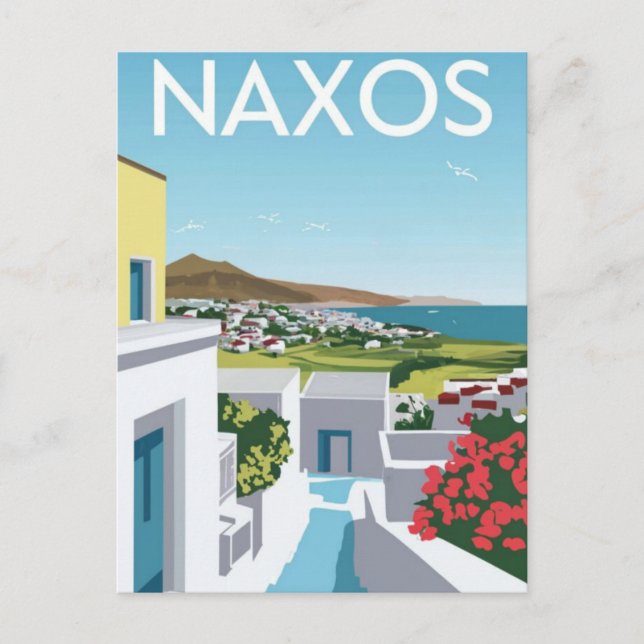 Naxos Greece  Travel Postcard (Front)