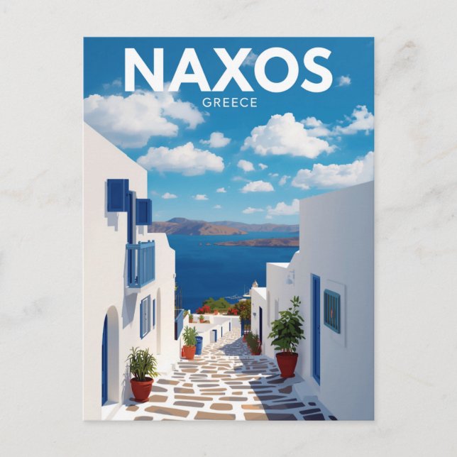 Naxos Portara Temple of Apollo Postcard (Front)