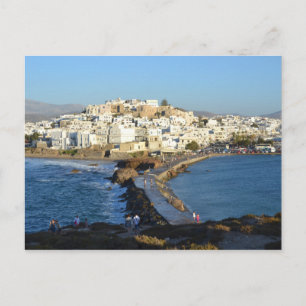 Naxos Town Postcard
