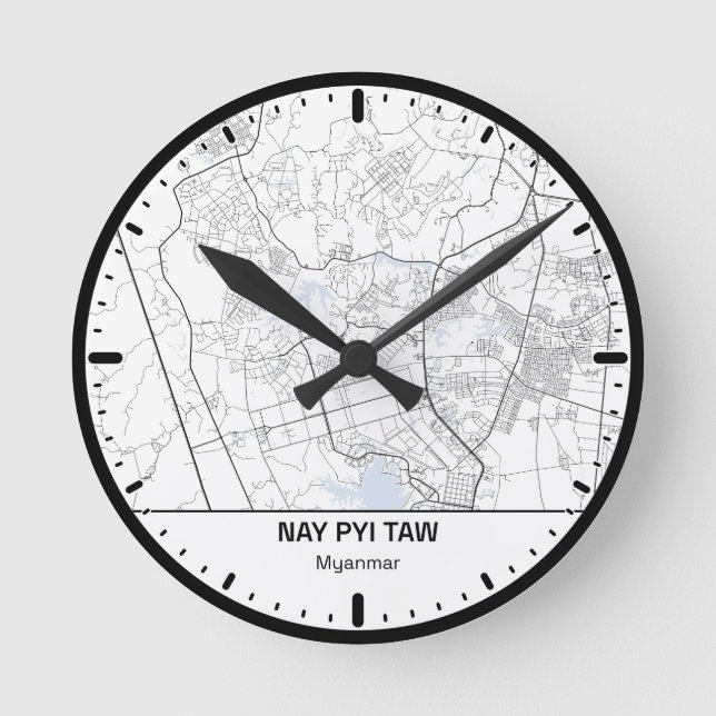 Nay Pyi Taw Clock City Line Art (Front)