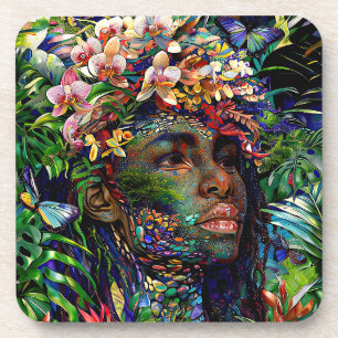 “Nayari” - Jungle Mirage - Women In Amazonia Coaster