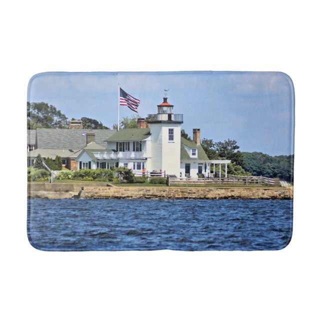 Nayatt Point Lighthouse, Rhode Island Bath Mat (Front)