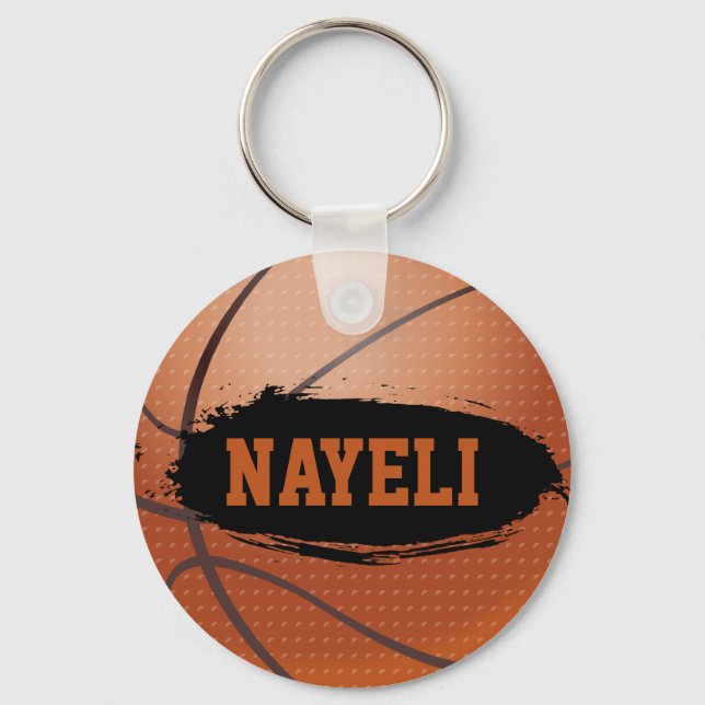 Nayeli Personalised Basketball Keychain / Keyring (Front)